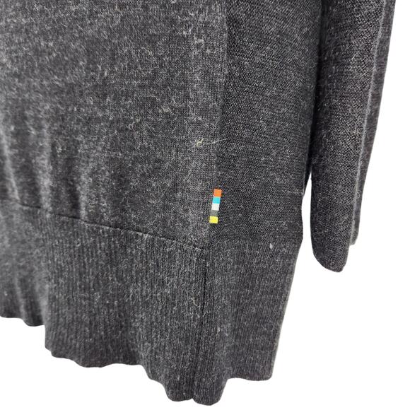 Smartwool Gray Merino Wool Sweaterdress – SZ Small - Warm Breathable Turtleneck - Picture 6 of 7